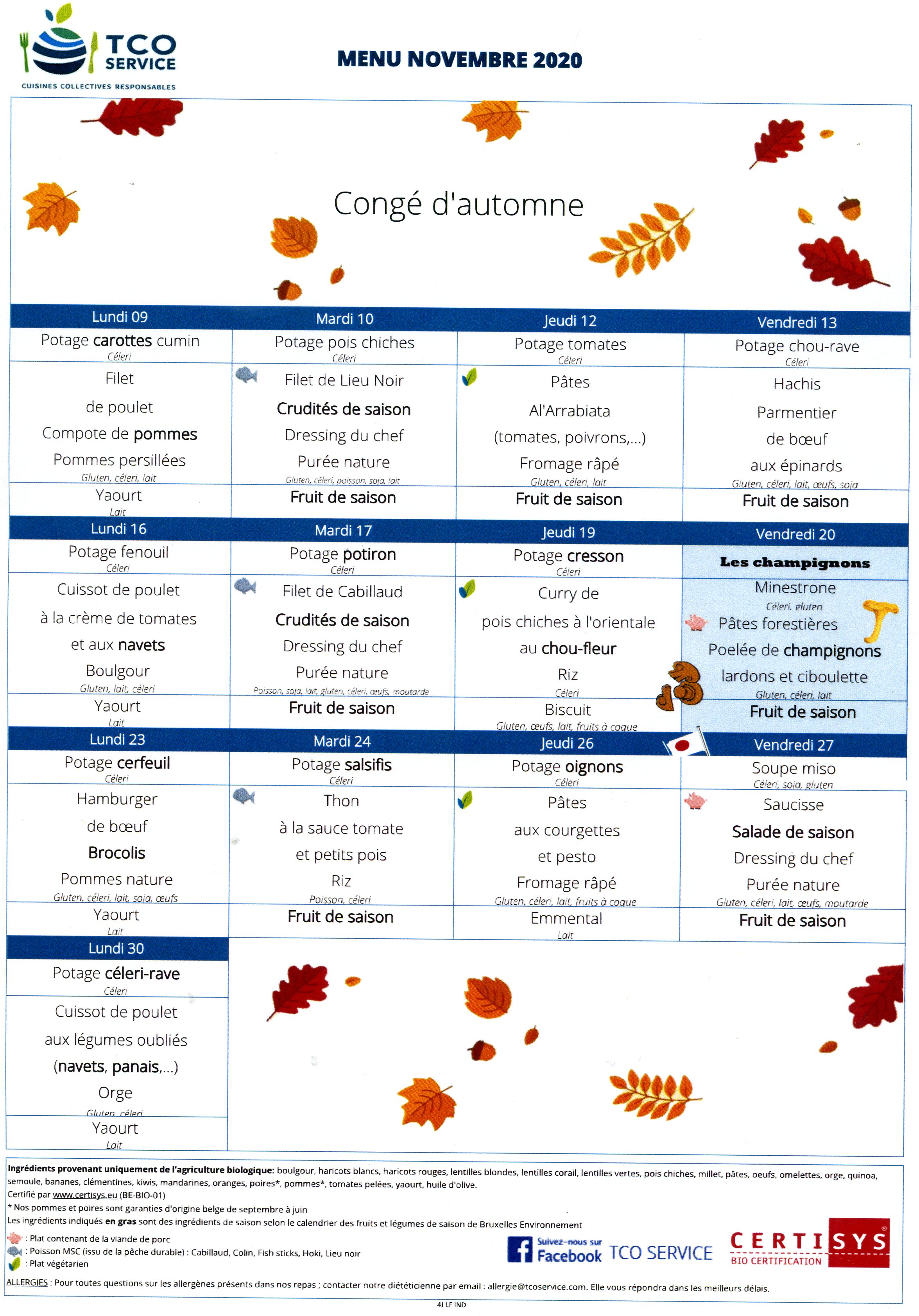 Affichage Obligatoire Tableau Allergene A Imprimer Gratuit